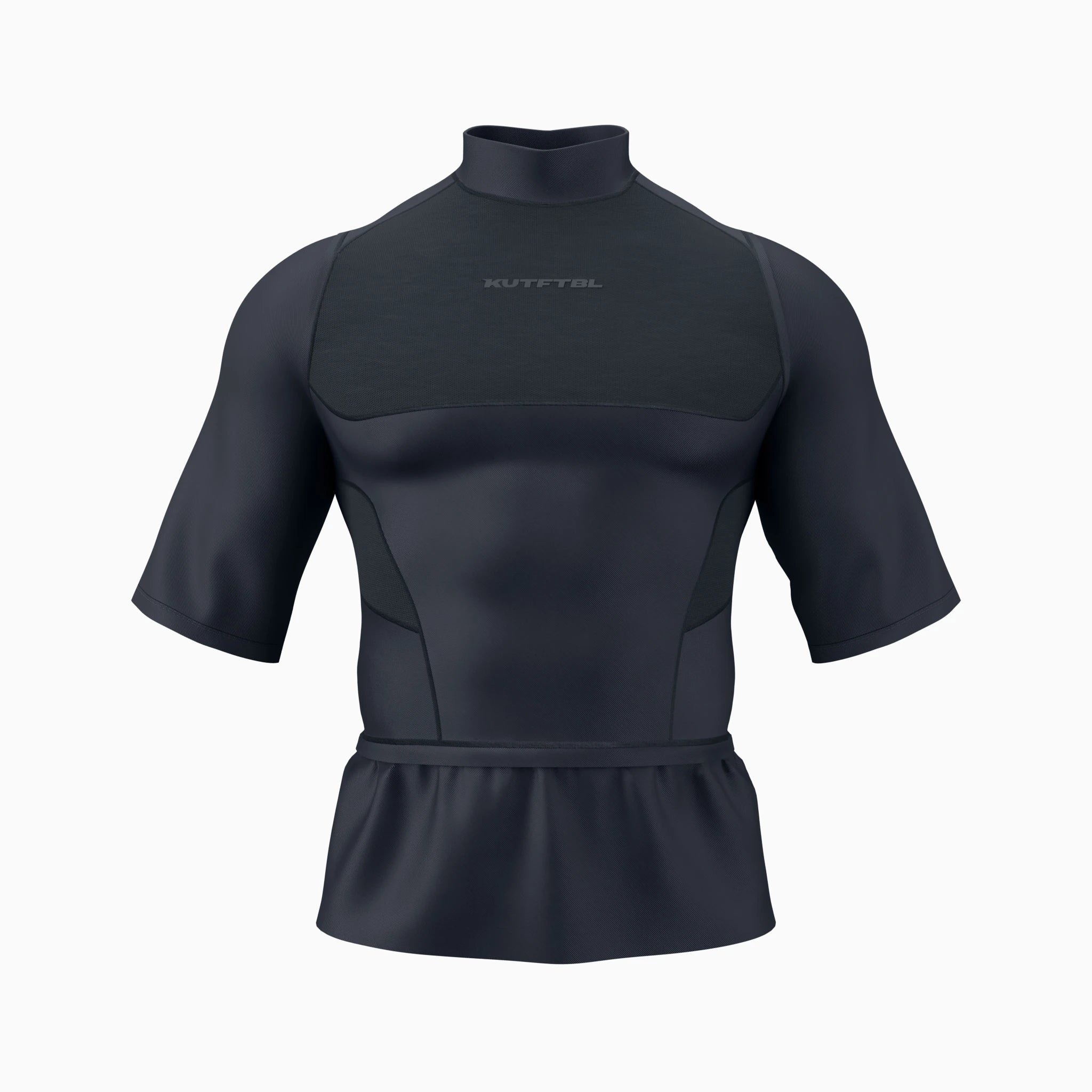 Loose Half Sleeve Turtleneck Compression+ Shirt