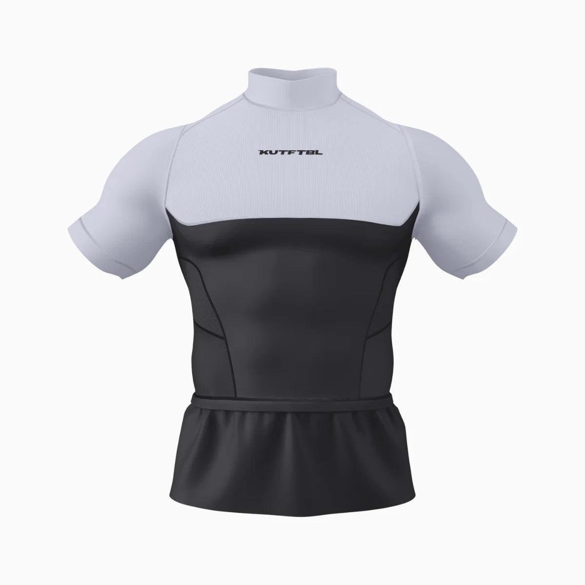 Two-Tone Short Sleeve Turtleneck Compression+ Shirt