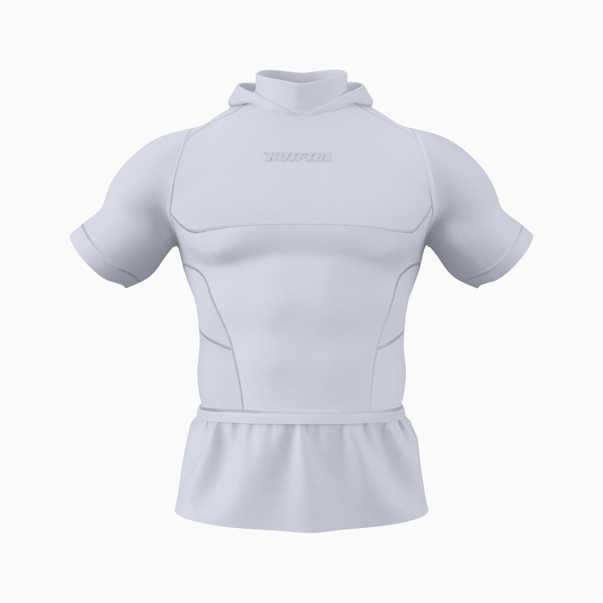 Hooded Short Sleeve Turtleneck Compression+ Shirt