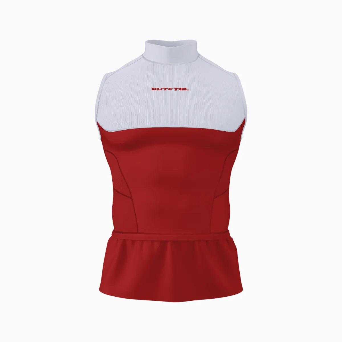 Two-Tone Sleeveless Turtleneck Compression+ Shirt