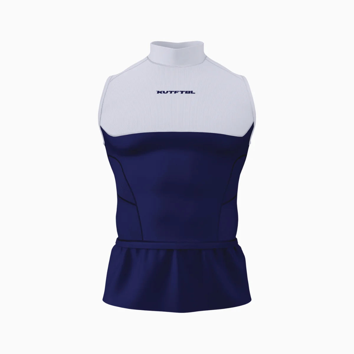 Two-Tone Sleeveless Turtleneck Compression+ Shirt