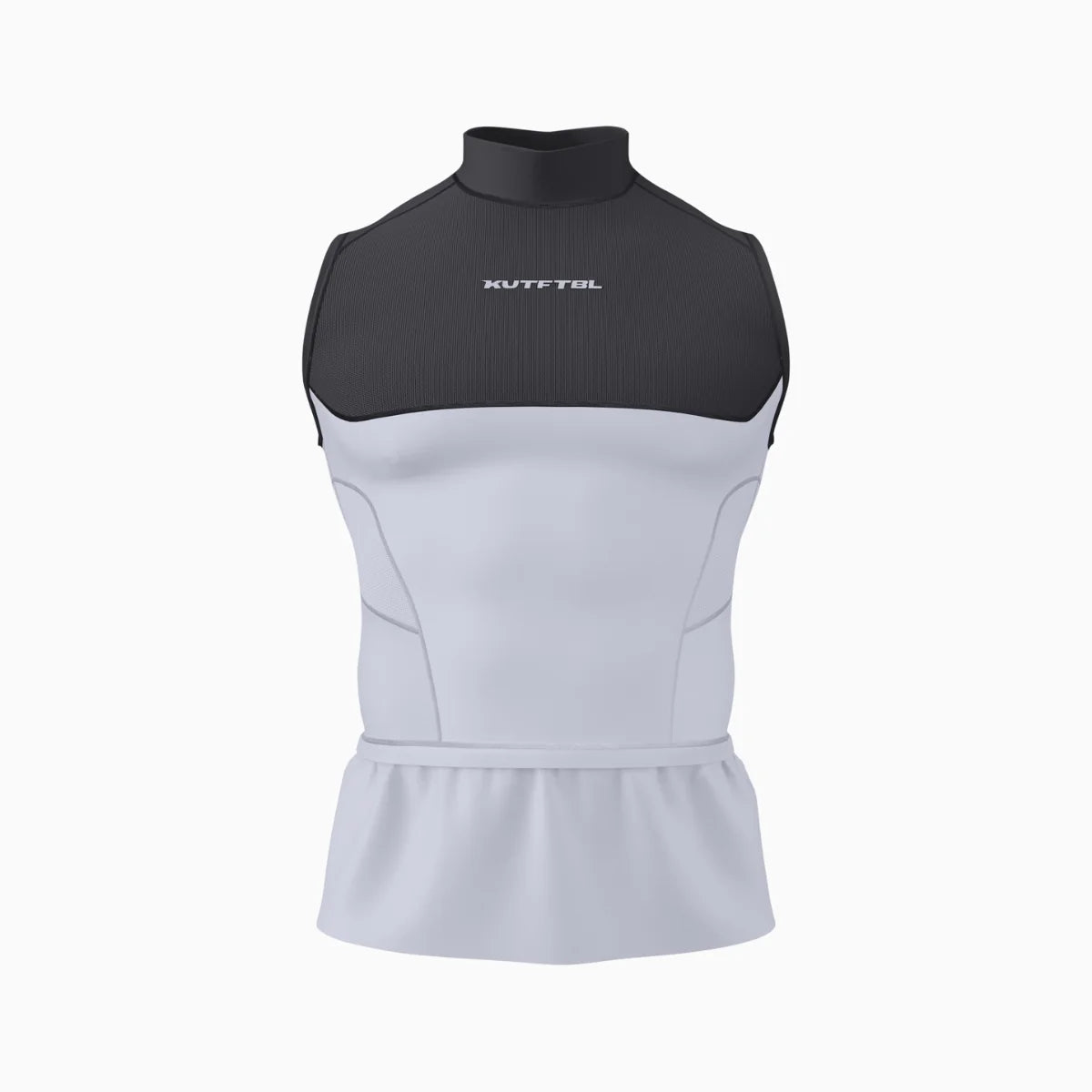 Two-Tone Sleeveless Turtleneck Compression+ Shirt