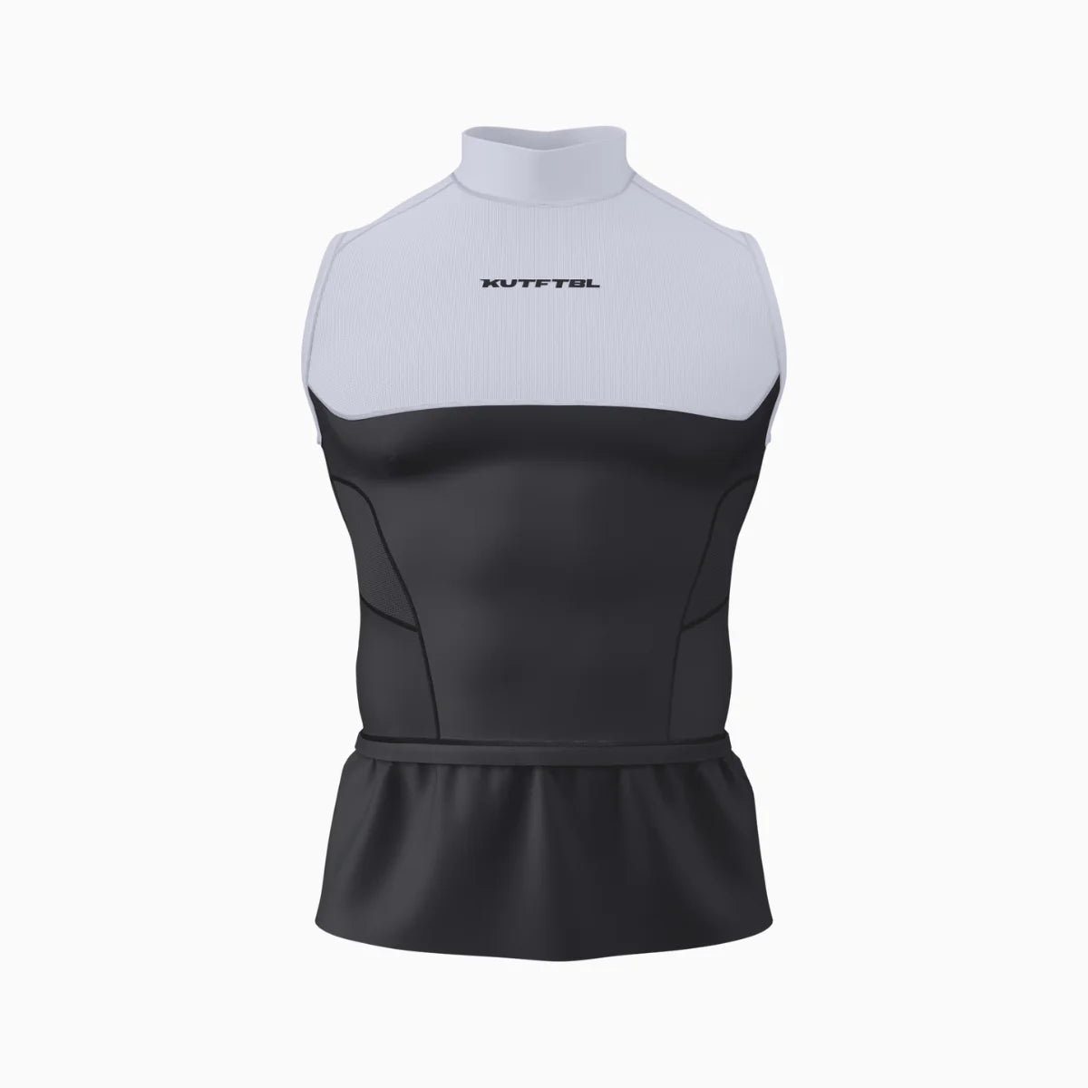 Two-Tone Sleeveless Turtleneck Compression+ Shirt