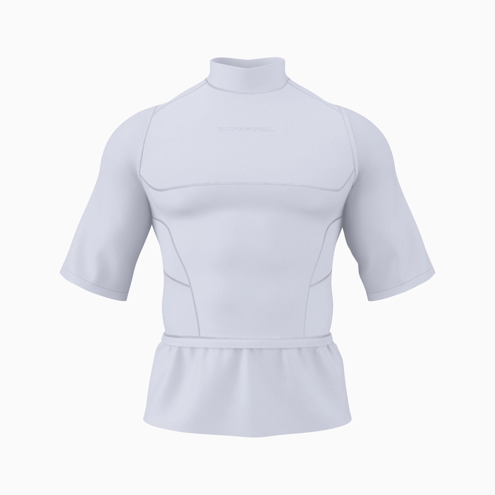 Loose Half Sleeve Turtleneck Compression+ Shirt