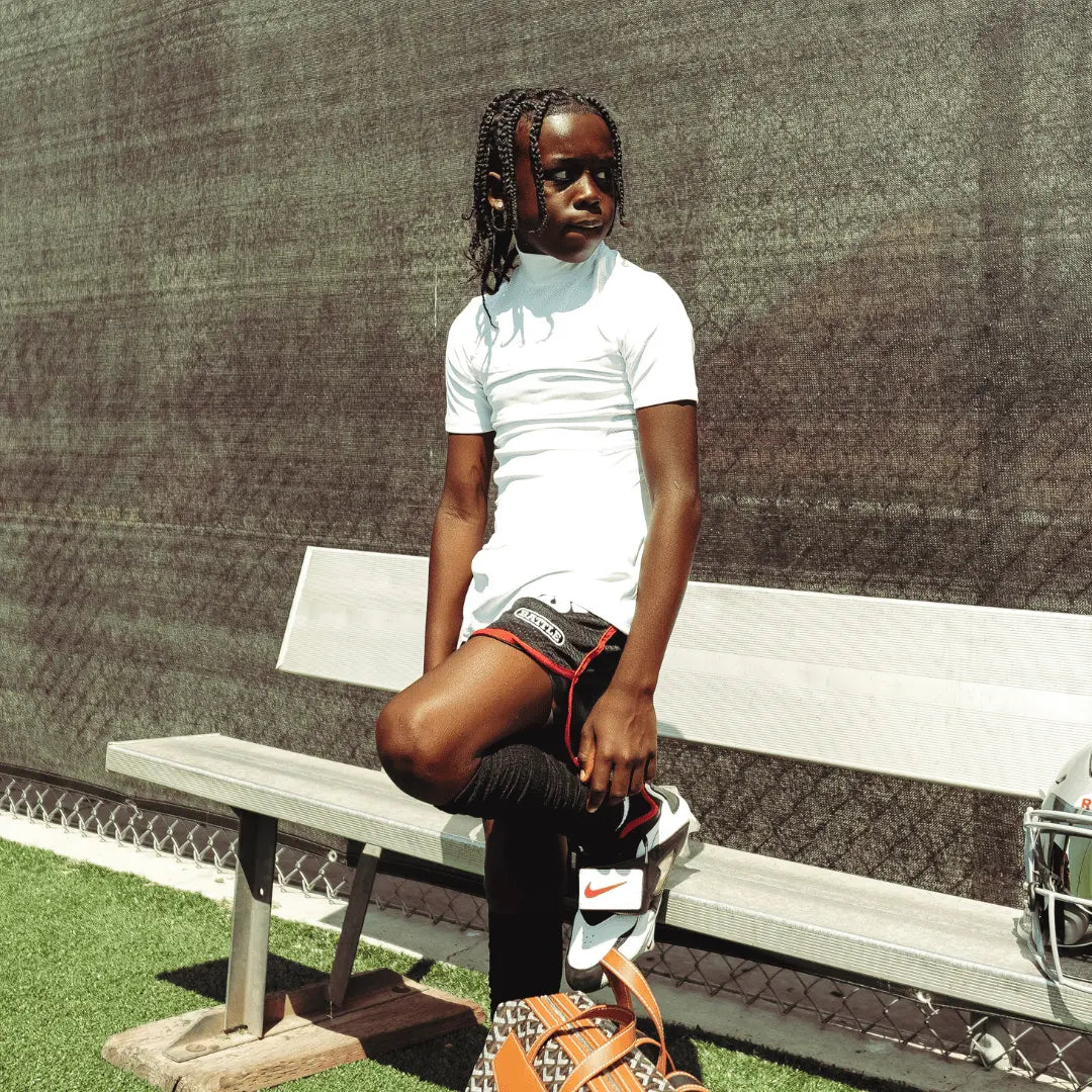 Youth Short Sleeve Turtleneck Compression+ Shirt