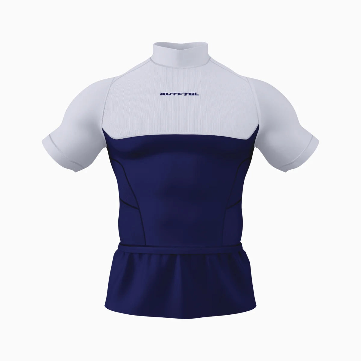 Two-Tone Short Sleeve Turtleneck Compression+ Shirt