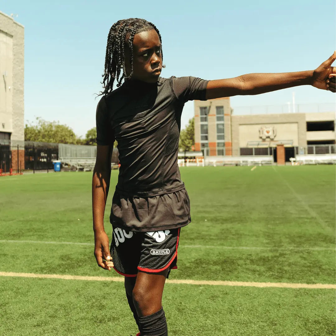 Youth Short Sleeve Turtleneck Compression+ Shirt