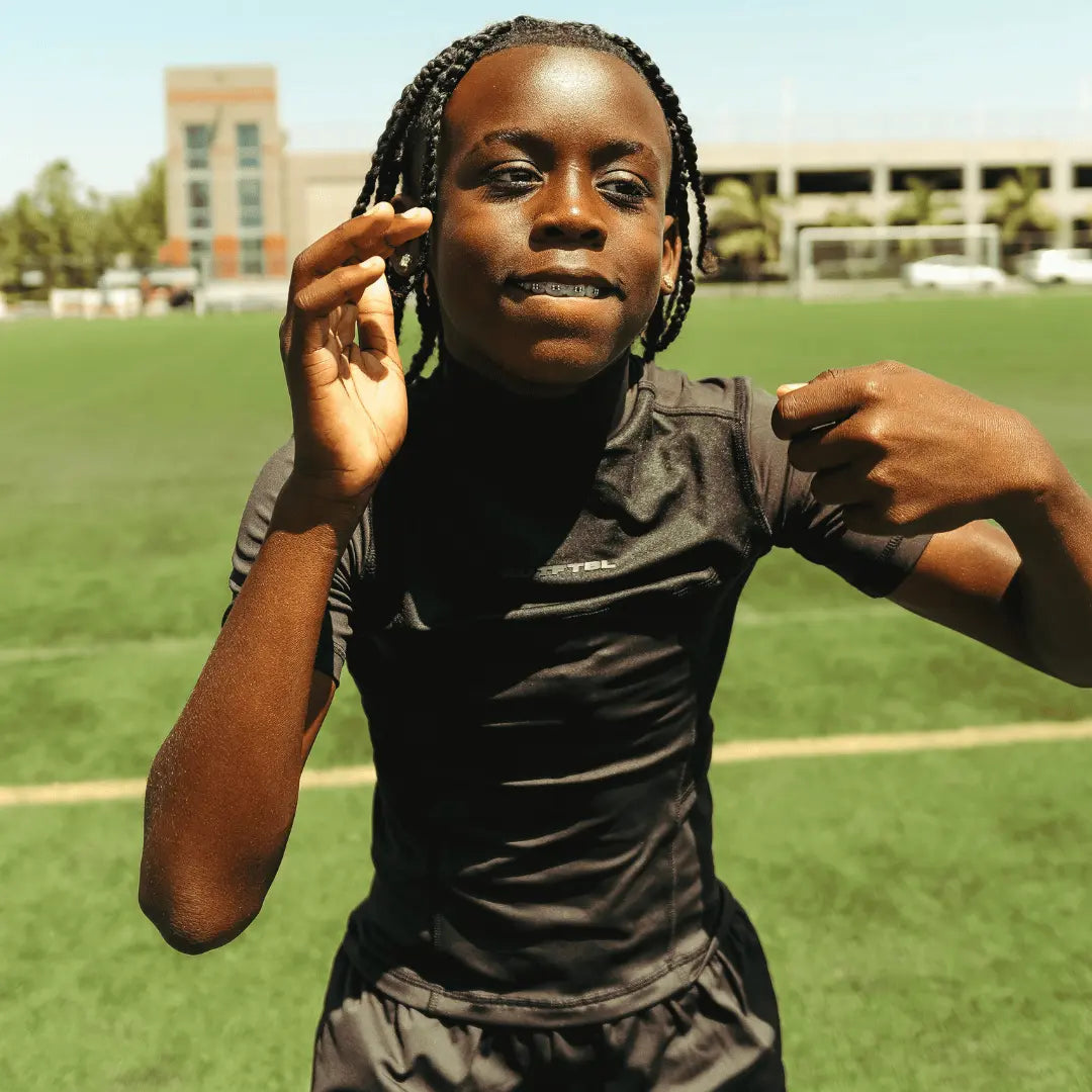 Youth Short Sleeve Turtleneck Compression+ Shirt