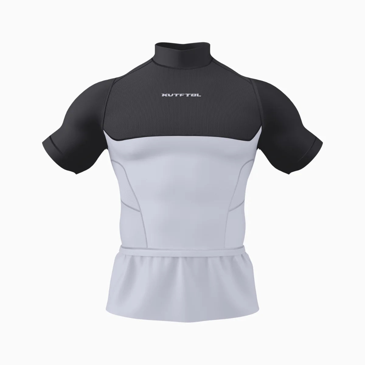 Two-Tone Short Sleeve Turtleneck Compression+ Shirt