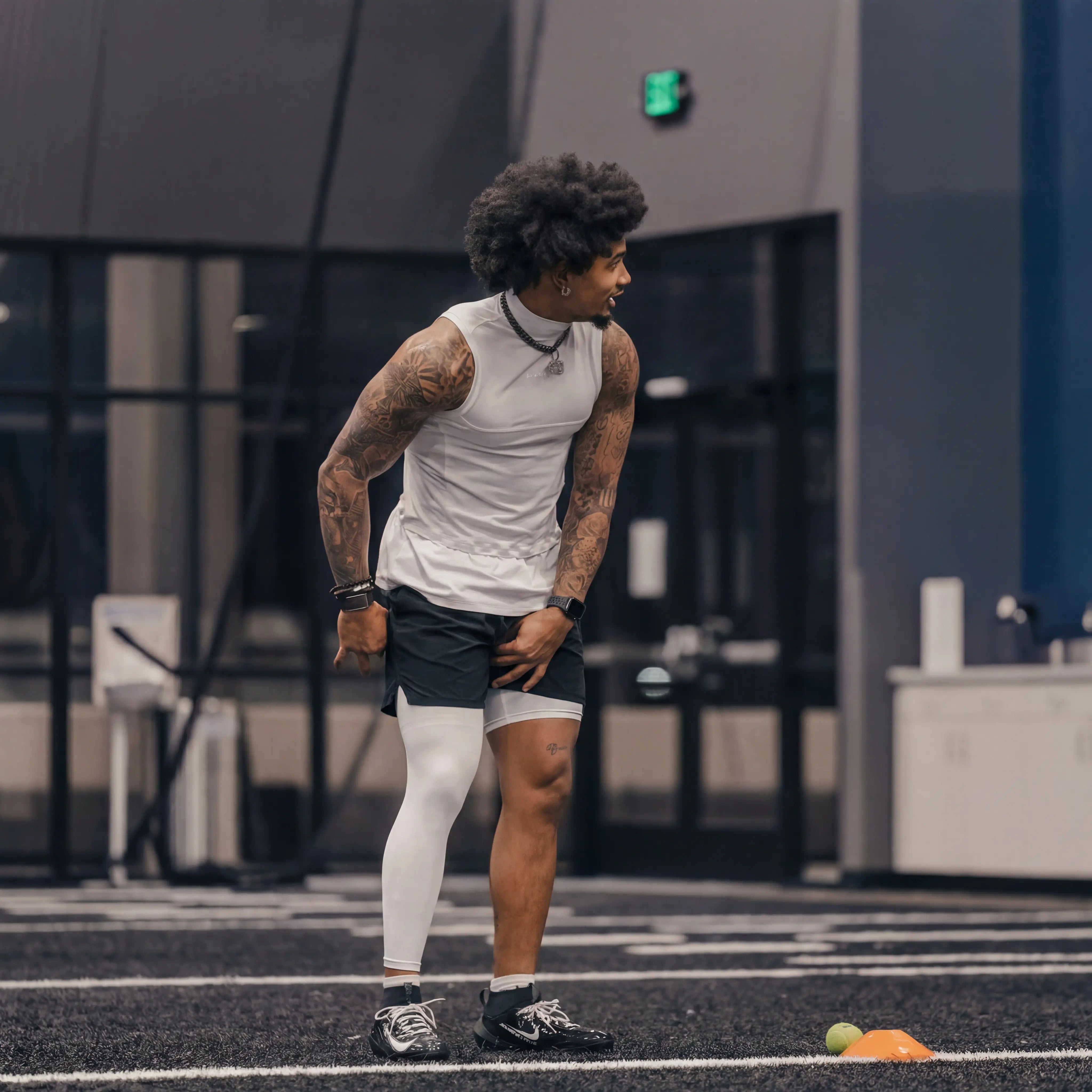 Compression Shorts with Leg Sleeves