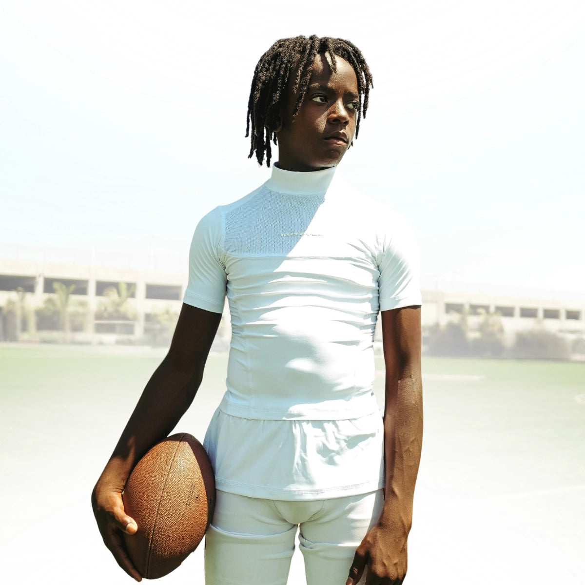 Youth Short Sleeve Turtleneck Compression+ Shirt