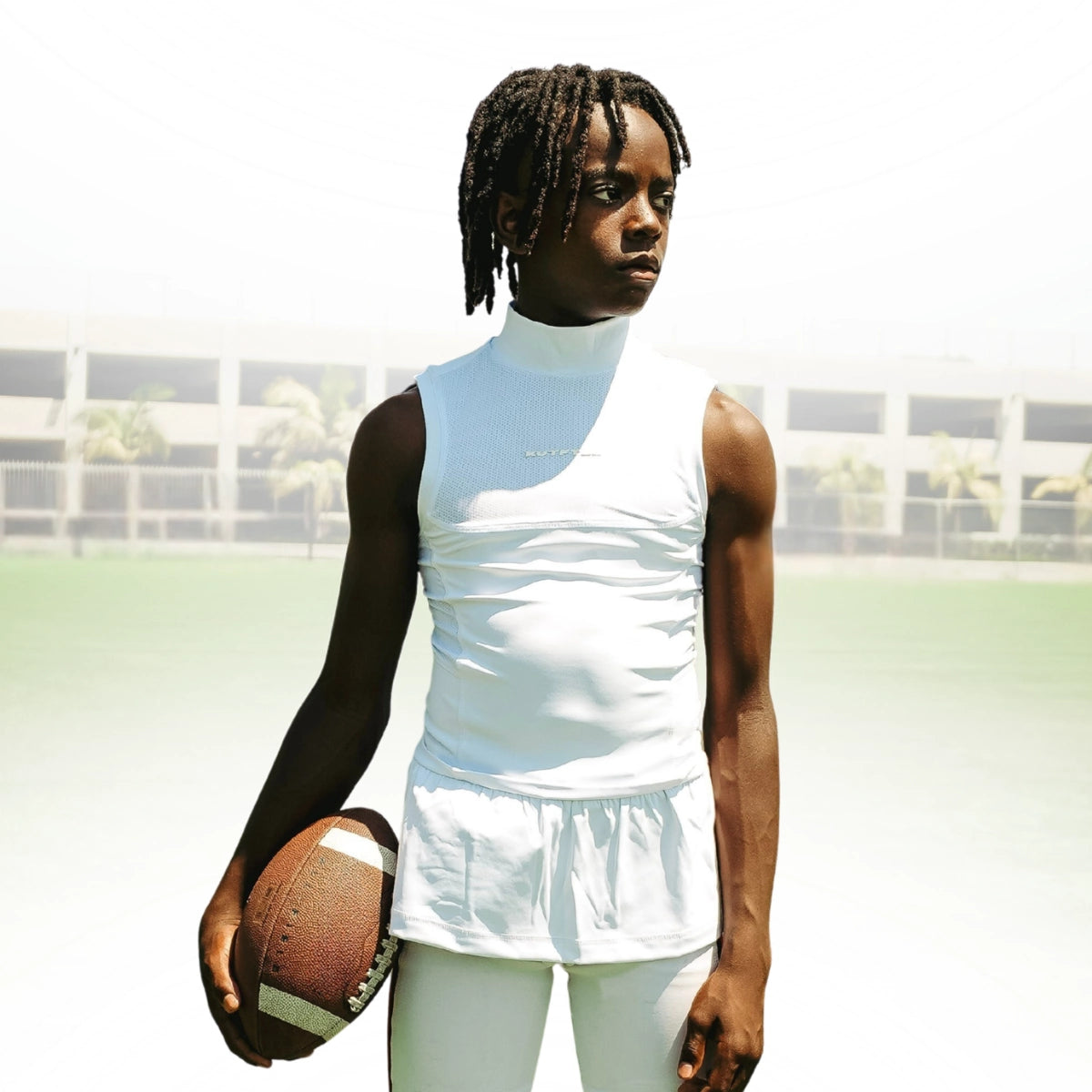 Youth Sleeveless Turtleneck Compression+ Shirt