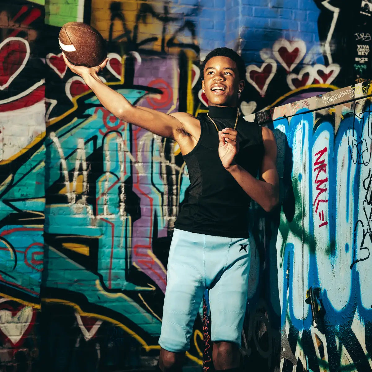 Youth Sleeveless Turtleneck Compression Shirt