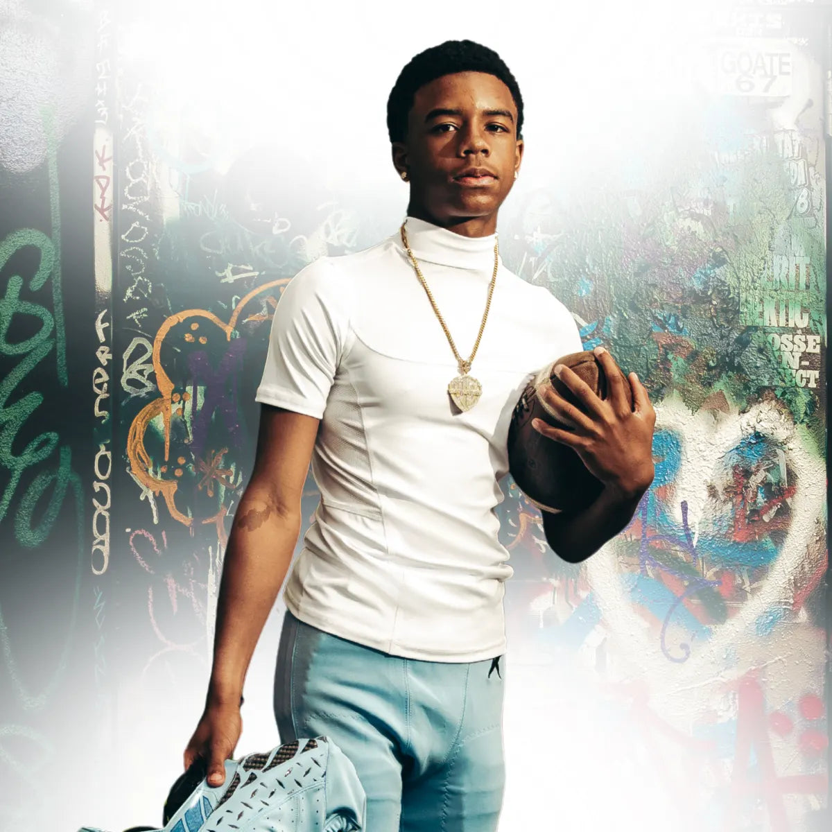 Youth Short Sleeve Turtleneck Compression Shirt