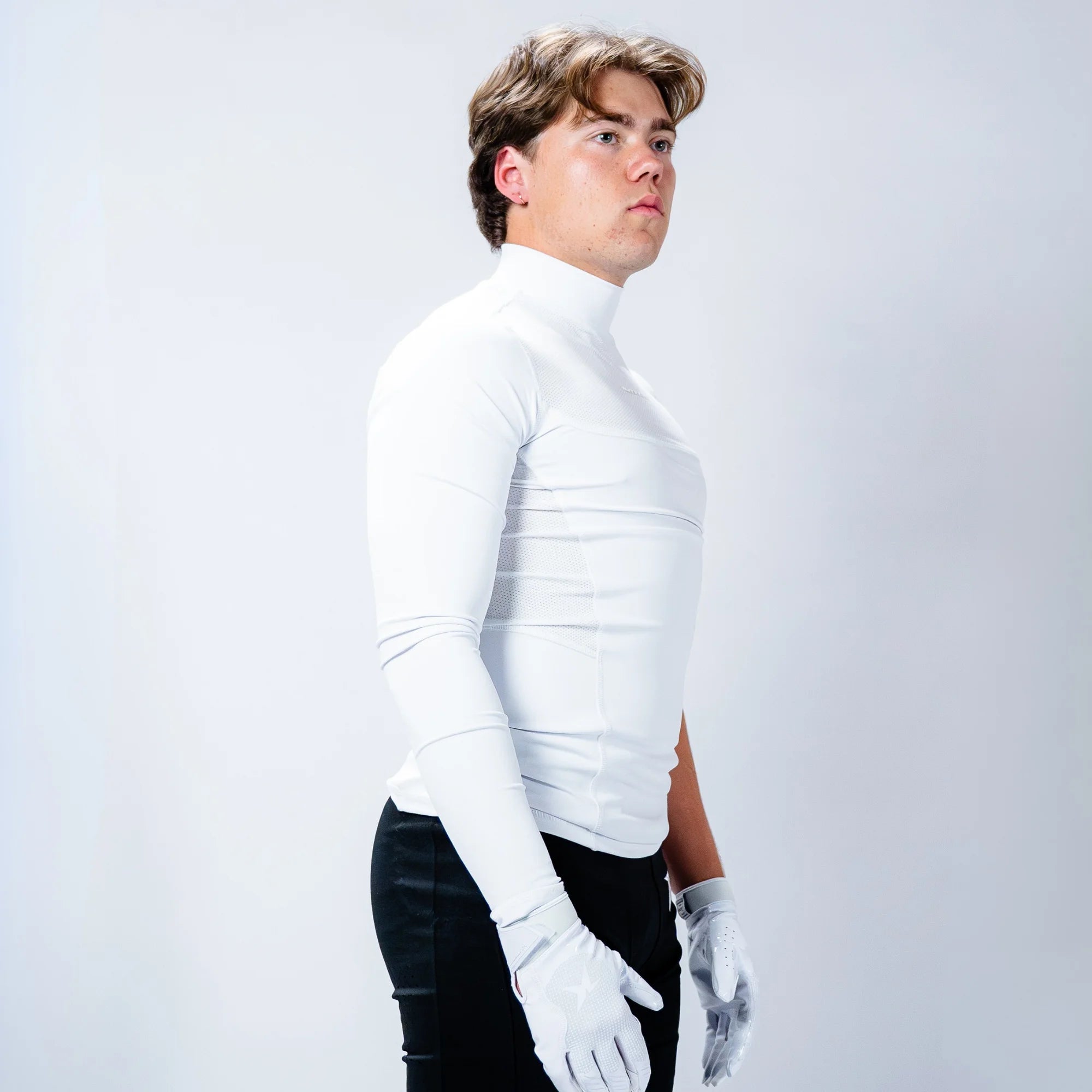 Right Arm Long Turtleneck Compression Shirt