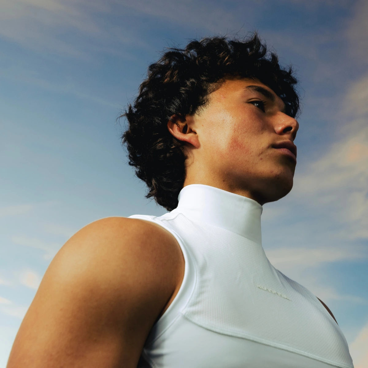 Sleeveless Turtleneck Compression Shirt