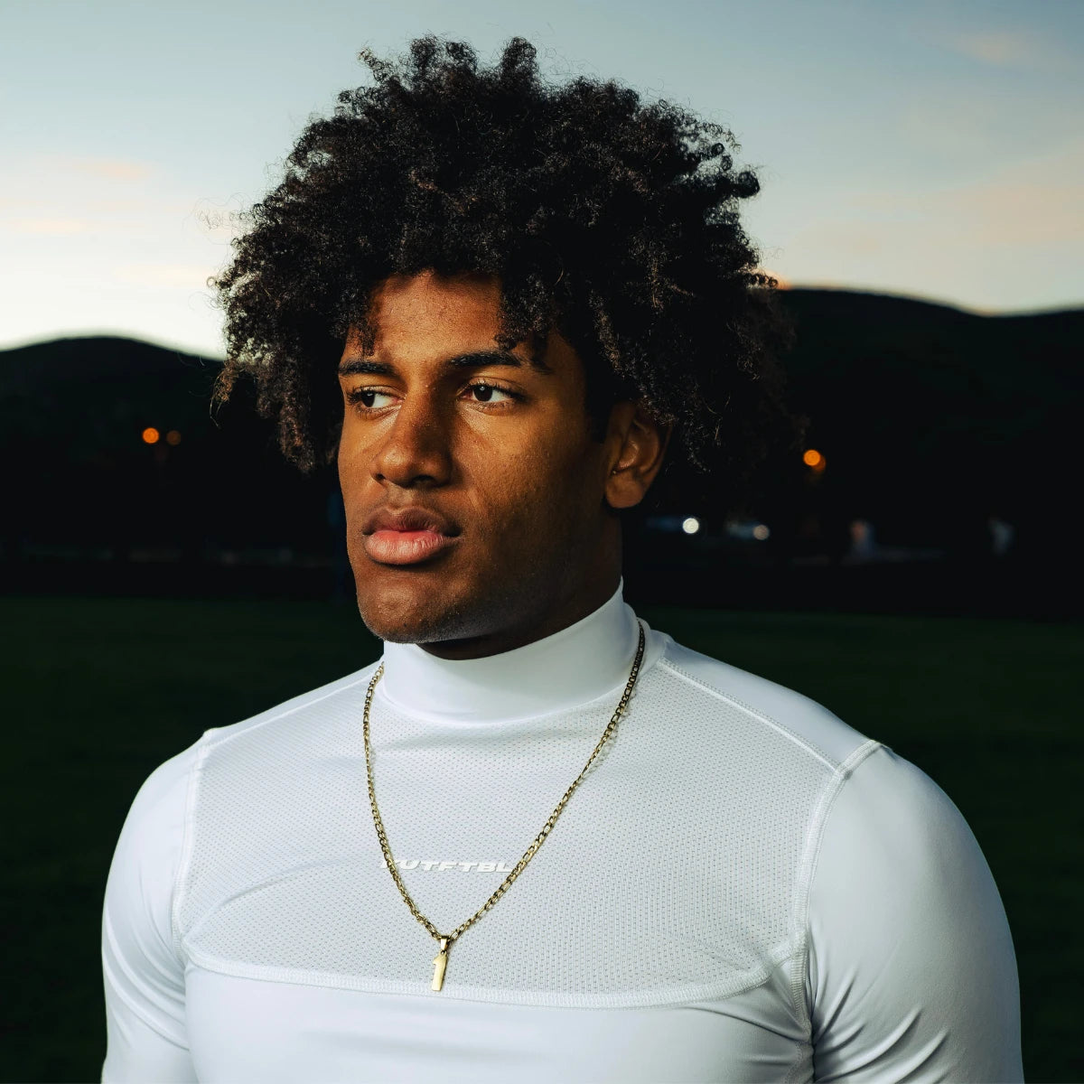 Short Sleeve Turtleneck Compression Shirt