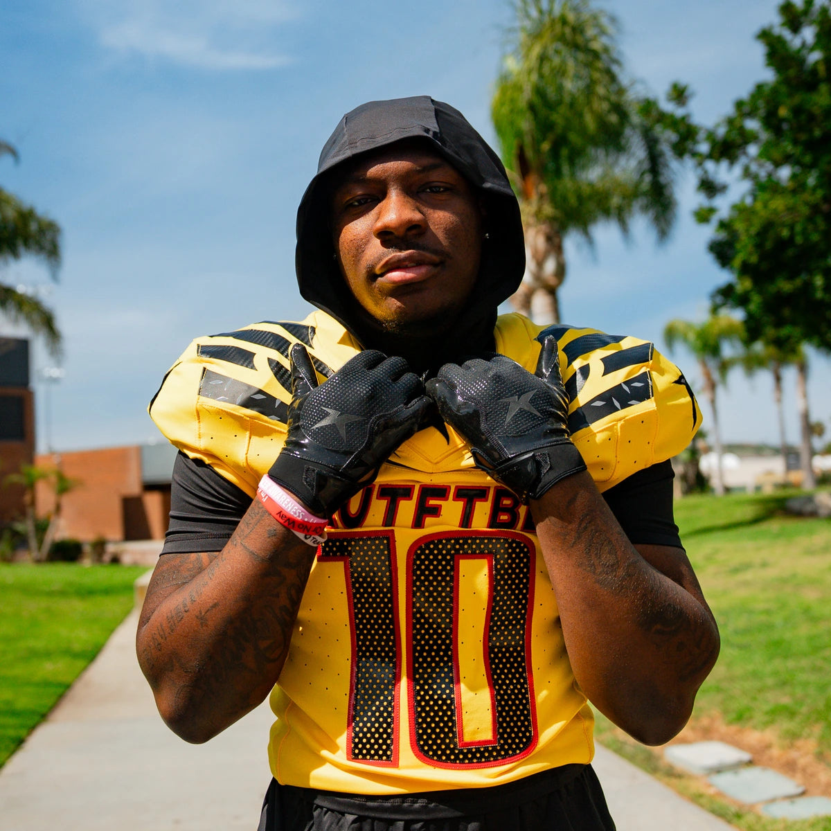 Hooded Short Sleeve Turtleneck Compression+ Shirt