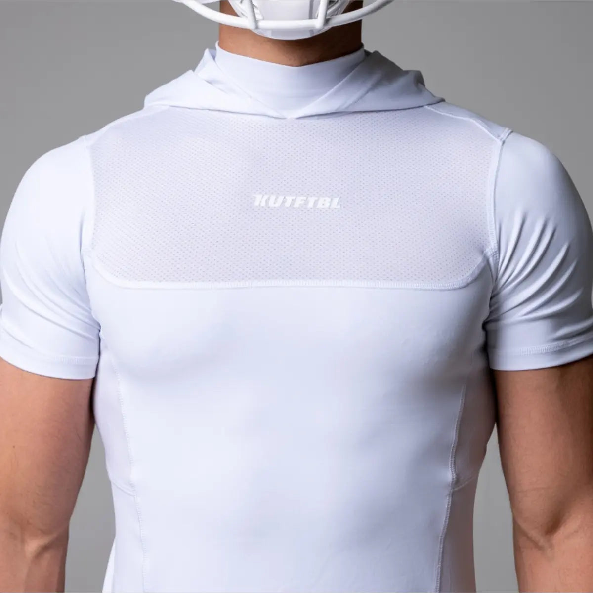 Hooded Short Sleeve Turtleneck Compression+ Shirt