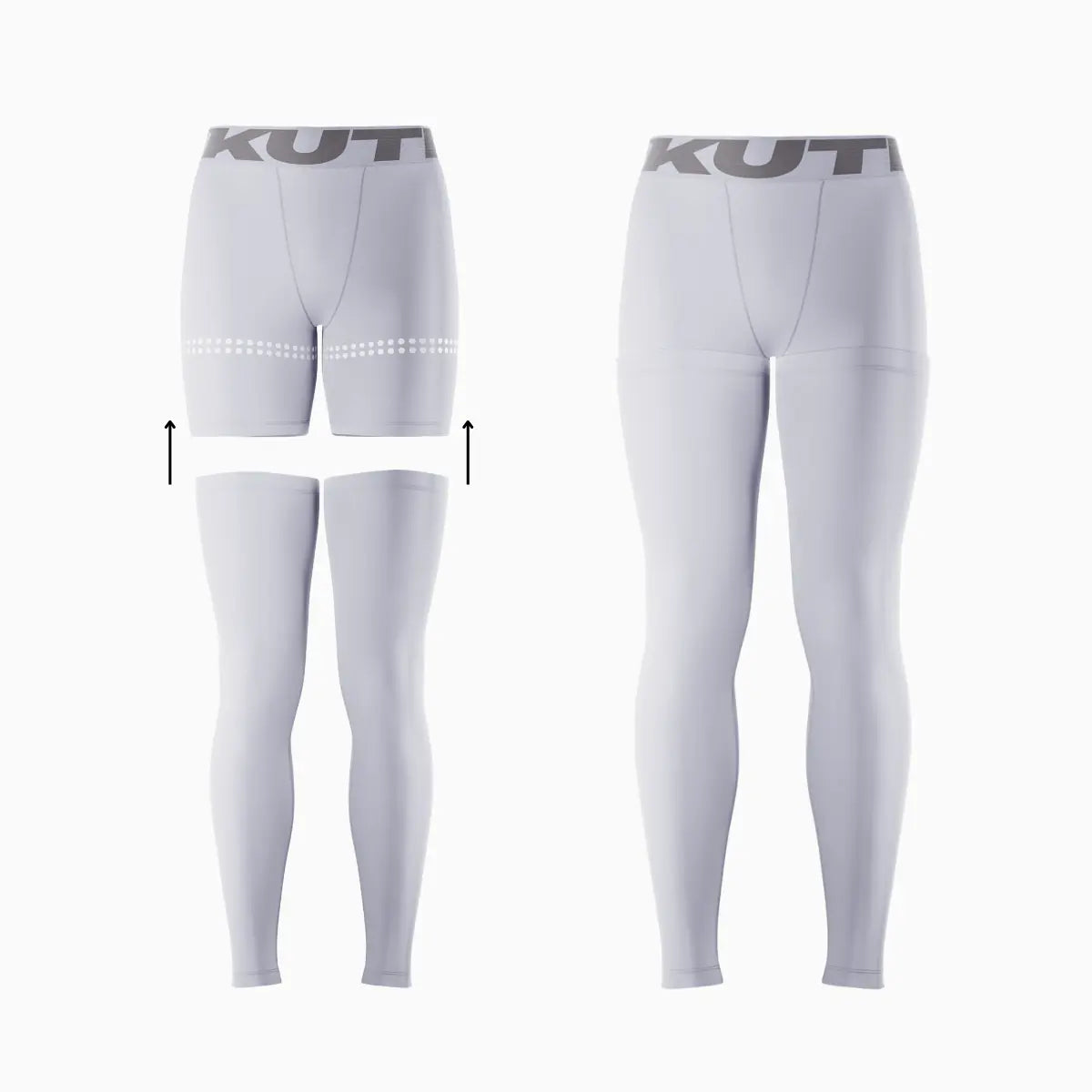 Compression Shorts with Leg Sleeves