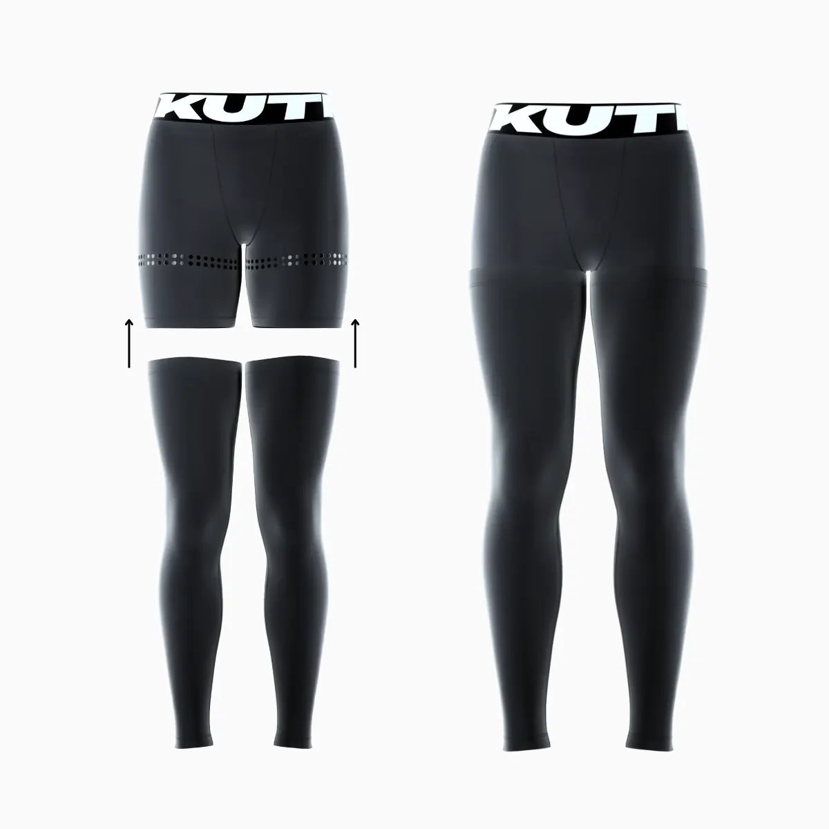 Compression Shorts with Leg Sleeves