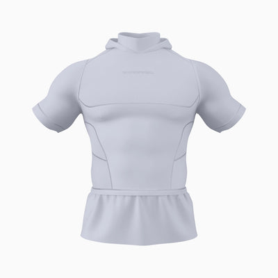 Hooded Short Sleeve Turtleneck Compression+ Shirt
