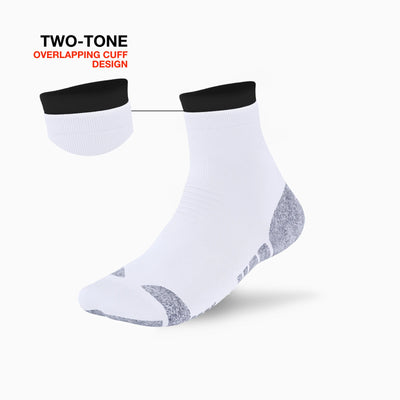 Two-Tone Kloud Grip Quarter Socks