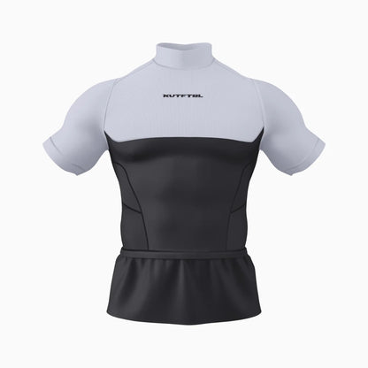 Two-Tone Short Sleeve Turtleneck Compression+ Shirt