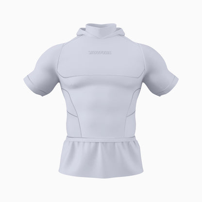 Hooded Short Sleeve Turtleneck Compression+ Shirt