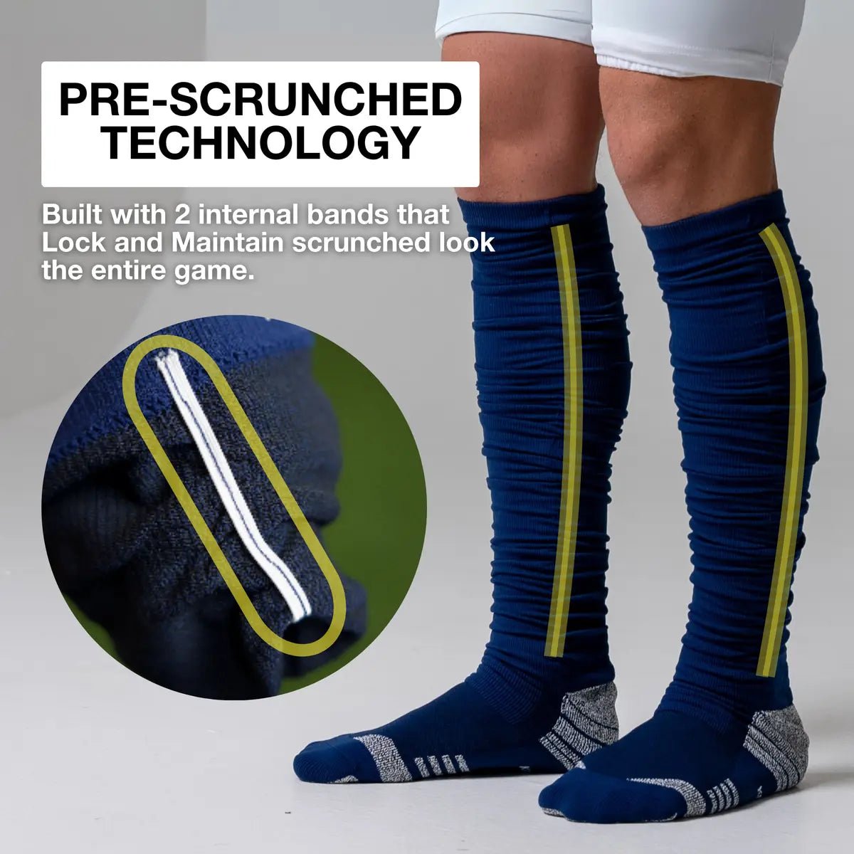 Scrunched Rugby Socks KUTFTBL™ Pre-Scrunched Football Socks | Adult + Youth | All Sizes ...