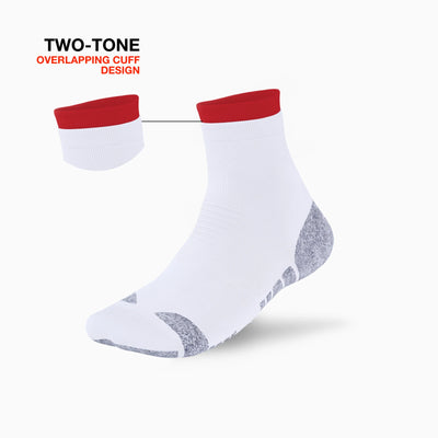 Two-Tone Kloud Grip Quarter Socks