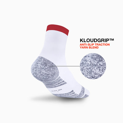 Two-Tone Kloud Grip Quarter Socks