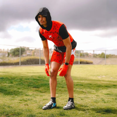 Hooded Short Sleeve Turtleneck Compression+ Shirt