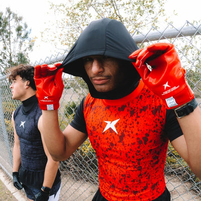 Hooded Short Sleeve Turtleneck Compression+ Shirt