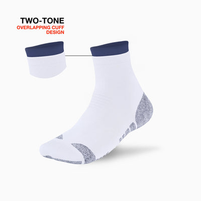 Two-Tone Kloud Grip Quarter Socks