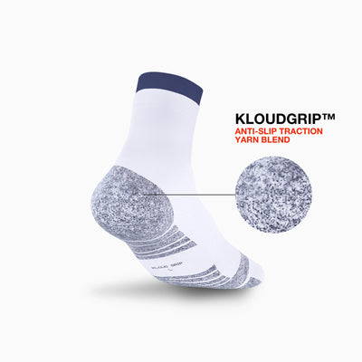 Two-Tone Kloud Grip Quarter Socks