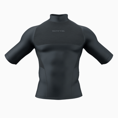 Half Sleeve Turtleneck Compression Shirt