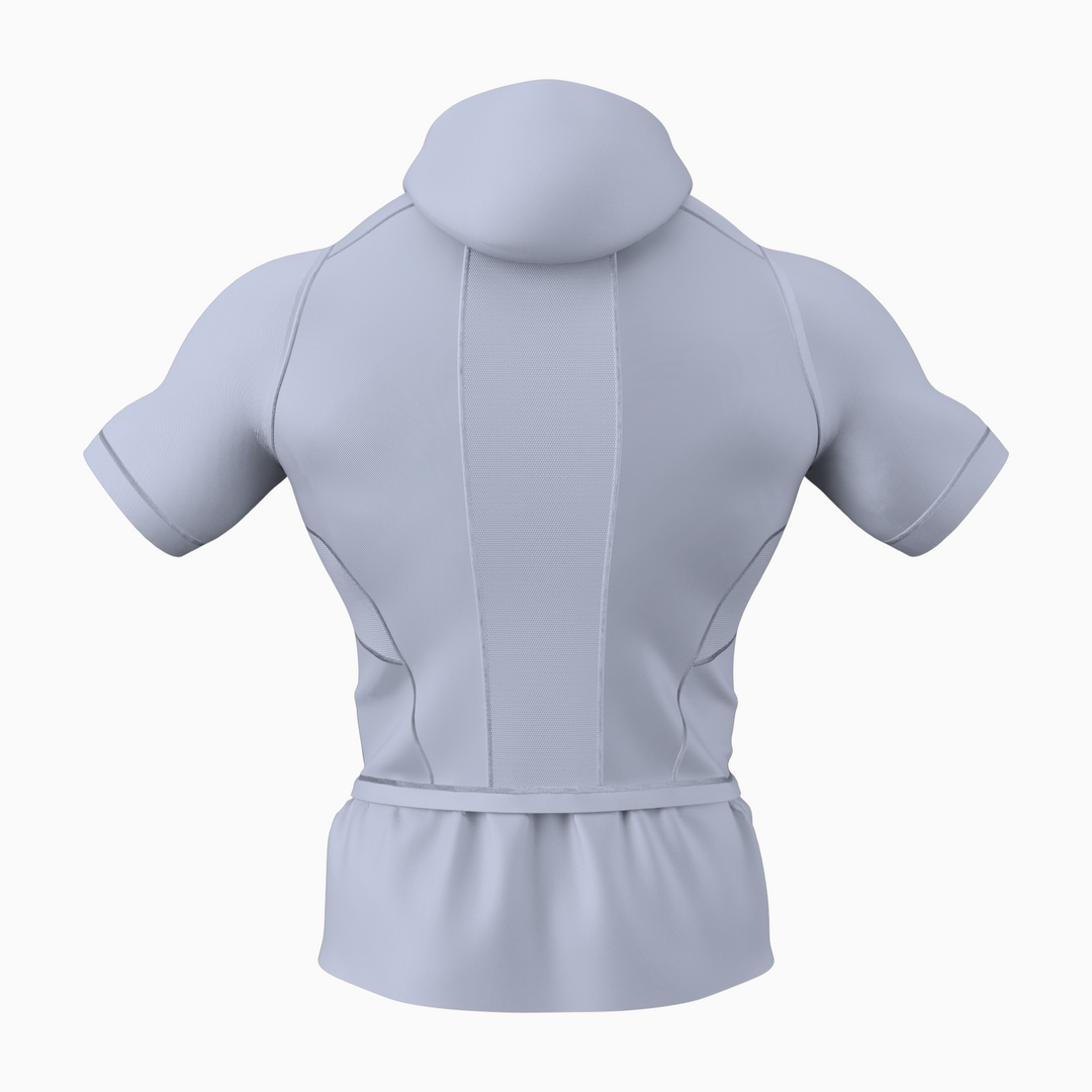 Hooded Short Sleeve Turtleneck Compression+ Shirt