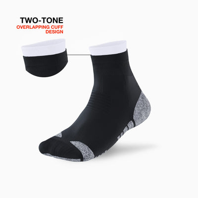 Two-Tone Kloud Grip Quarter Socks