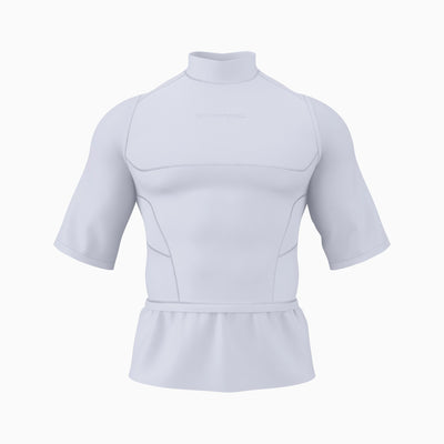 Loose Half Sleeve Turtleneck Compression+ Shirt