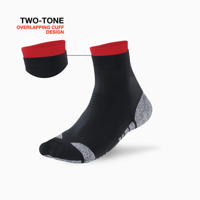 Two-Tone Kloud Grip Quarter Socks