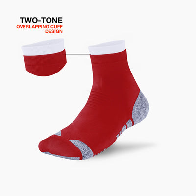 Two-Tone Kloud Grip Quarter Socks