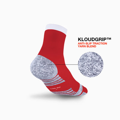 Two-Tone Kloud Grip Quarter Socks