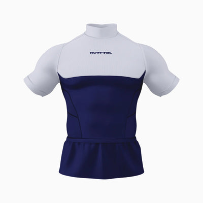 Two-Tone Short Sleeve Turtleneck Compression+ Shirt