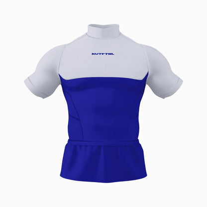 Two-Tone Short Sleeve Turtleneck Compression+ Shirt