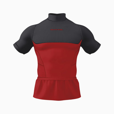 Two-Tone Short Sleeve Turtleneck Compression+ Shirt