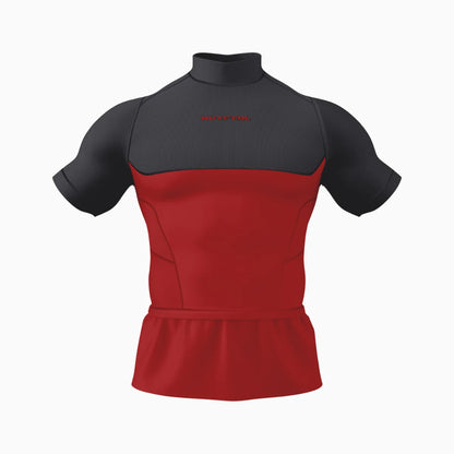 Two-Tone Short Sleeve Turtleneck Compression+ Shirt