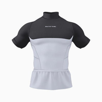 Two-Tone Short Sleeve Turtleneck Compression+ Shirt