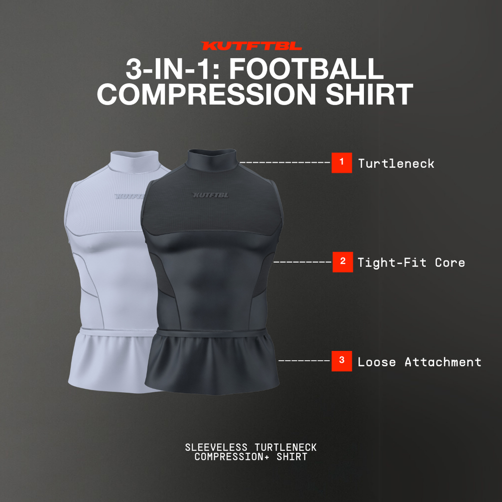 Compress Inner Football Sleeveless Turtleneck Compression+ Shirt – KUTFTBL
