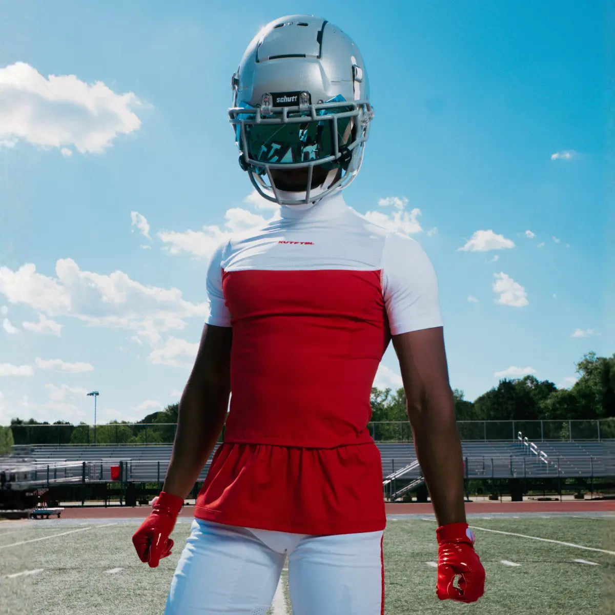 Two-Tone Short Sleeve Turtleneck Compression+ Shirt